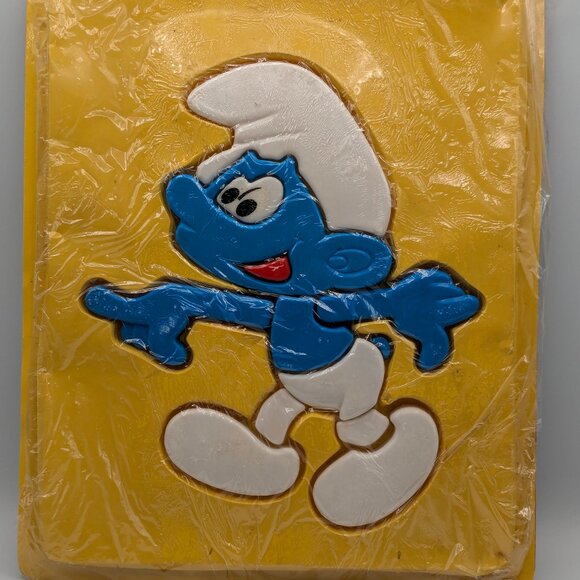 Smurf 3D Plastic Puzzle, 1982 Vintage by Peyo, Wallace Berrie & Co. - Picture 1 of 4